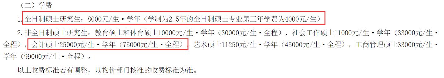 2025MPAcc學(xué)費:集美大學(xué)2025年MPAcc碩士研究生學(xué)費